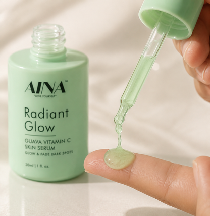 AINA Guava Serum texture - lightweight brightening formula