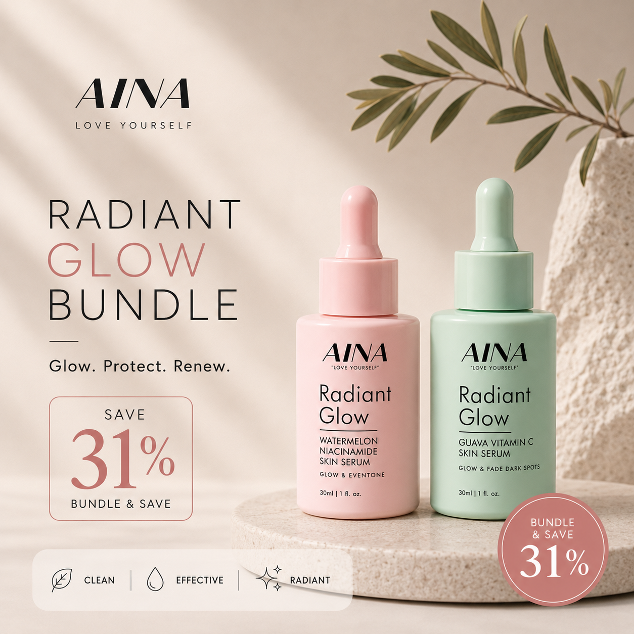 AINA Radiant Glow Duo